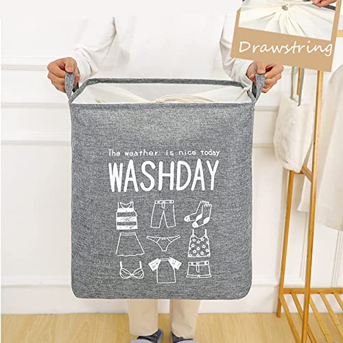 Futchoy Clothes Organizers Storage Bag,With Reinforced Handle,Under Bed Storage Bags,Sweater Clothes Storage Containers,Gray