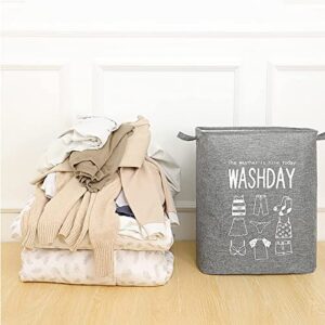 Futchoy Clothes Organizers Storage Bag,With Reinforced Handle,Under Bed Storage Bags,Sweater Clothes Storage Containers,Gray
