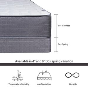 Mayton - 12 Inch Innerspring Firm Mattress Allows The Spine Rest In a Natural Position, No Assembly Required 59x79