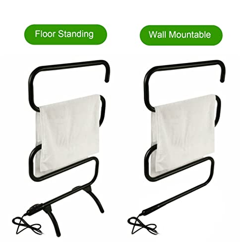 FCMLD Towel Warmer Electric Towel Heated Bathroom Accessories Standing Wall Mount Bath Towel Drying Rack Towels Dryer Shelf