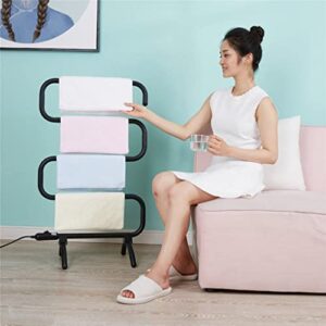 FCMLD Towel Warmer Electric Towel Heated Bathroom Accessories Standing Wall Mount Bath Towel Drying Rack Towels Dryer Shelf