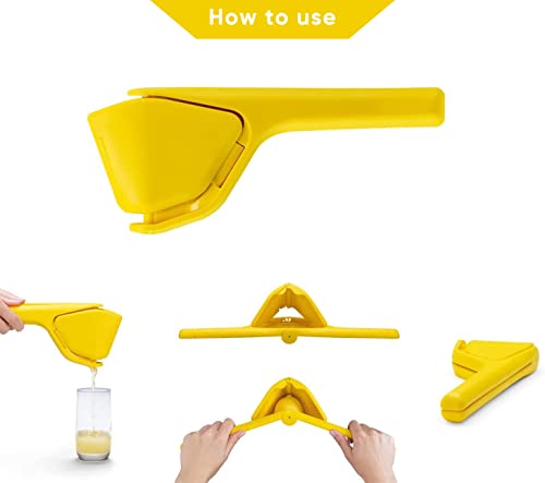 Lemon Squeezer, Lemon Juicer Hand Lime Squeezer, Nicehelper Large Manual Citrus Press That Folds Flat for Space, Ergonomic Design with Sideways Pivot, Easy to Use, for Lemon, Lime, Cirtus, Fruit