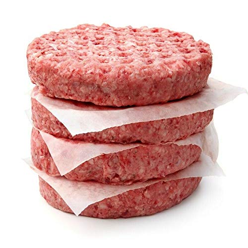 Waxed Butcher Paper Sheets | Hamburger Patty, | 200 Non-Stick Wax Paper Squares Per Set (5.5x5.5)