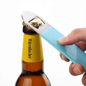 JXS 3 Pack 7" Heavy Duty Stainless Steel Flat Bottle Opener, Well-Made Long Neck Bottle Opener