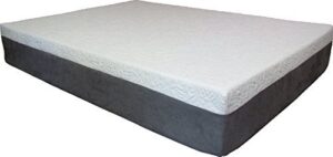 the american mattress company - 12in gel infused memory foam mattress - 100% made in usa - 20 year warranty - certipur foam (king) - chiropractic endorsed