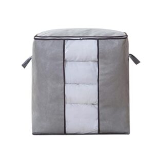 home quilt storage box large capacity foldable storage box with window, under bed storage containers, foldable closet organizers, comforters blankets bedding clothes storage bins 18.8x11.8x19.7in