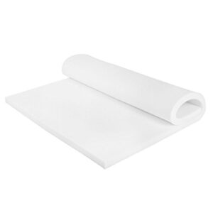 Giantex White 45D Memory Sponge Memory Foam Mattress Pad Bed Topper (King Size(80.0"X76.0"), 3" Thickness)