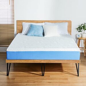 primasleep 9 inch gel infused superior high-density memory foam mattress, certipur-us® certified, blue, queen