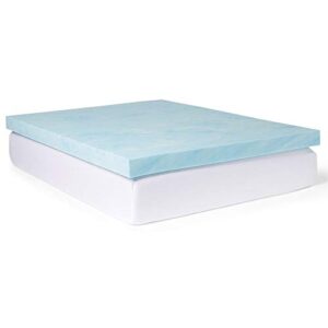 slumber solutions gel 4-inch memory foam and 1.5-inch fiber mattress topper king