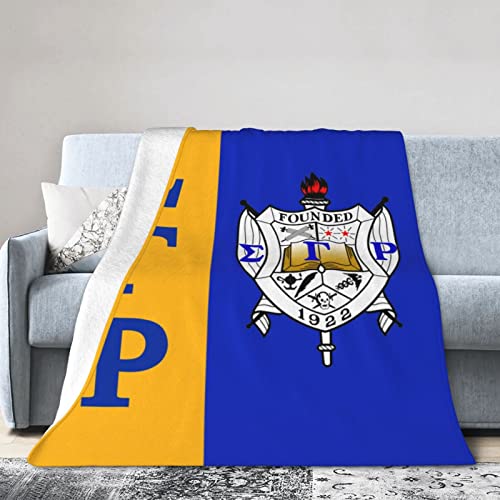 Sigma Gamma Rho Blanket Flannel Throw Ultra Soft Micro Blanket 60inchx50inch, Black