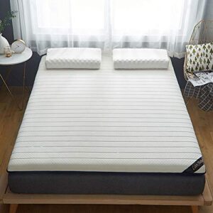 100% natural latex mattress,breathable super soft foldable tatami mattress for single double guest bedroom kids room white queen:150x200cm