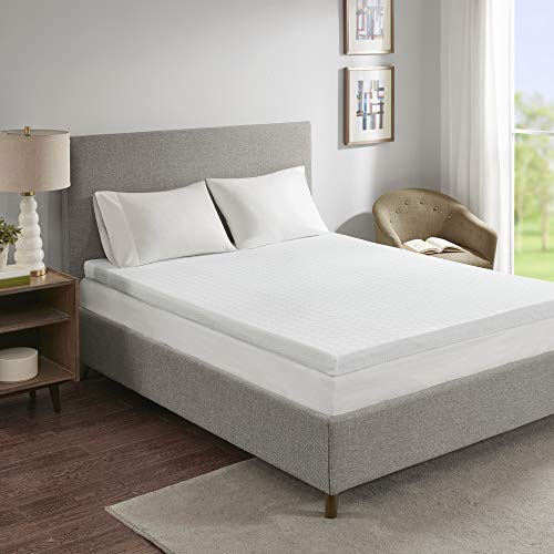 Sleep Philosophy Gel Infused Memory Foam Mattress Topper Luxurious, All Season Enhanced Bed Support, Full(3" Thick), Removable 3M Cover