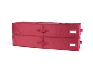 covermates keepsakes - underbed storage bag – id window – reinforced handles – indoor storage-scarlett red