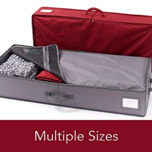 Covermates Keepsakes - Underbed Storage Bag – ID Window – Reinforced Handles – Indoor Storage-Scarlett Red