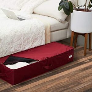 Covermates Keepsakes - Underbed Storage Bag – ID Window – Reinforced Handles – Indoor Storage-Scarlett Red