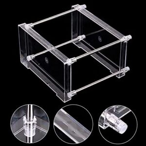 Kavolet 2 Tiers Bathroom Organizer Countertop, Clear Cosmetic Display Case Storage Shelf, Perfume Skincare Organizers and Storage, for Counter Dresser Vanity