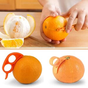 Orange Citrus Peelers Citrus Lemon Citrus Peel Cutter Plastic Easy Slicer Cutter Peeler Remover Opener Kitchen Accessories Knife Cooking Tool Kitchen Gadgets (Set A)