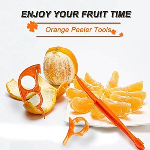 Orange Citrus Peelers Citrus Lemon Citrus Peel Cutter Plastic Easy Slicer Cutter Peeler Remover Opener Kitchen Accessories Knife Cooking Tool Kitchen Gadgets (Set A)