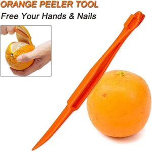 Orange Citrus Peelers Citrus Lemon Citrus Peel Cutter Plastic Easy Slicer Cutter Peeler Remover Opener Kitchen Accessories Knife Cooking Tool Kitchen Gadgets (Set A)