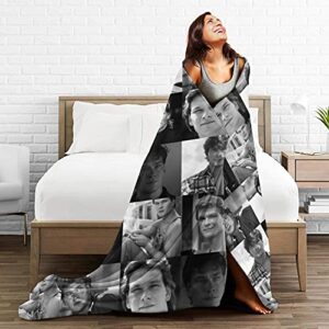 Throw Blanket Patrick Swayze Soft Flannel Blankets Soft All-Season Room Decoration Carpets Living Room Sofas for All Seasons … (50"x40")