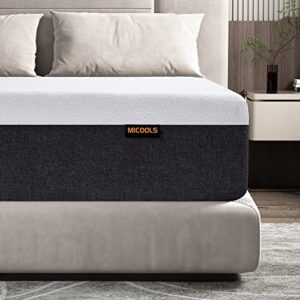 micools king mattress,10 inch deluxe comfort memory foam mattress,certipur-us, multi-layered foam,supporting body weight,comfort and relieve pressure (king（80 x 76 x 10 inch）)