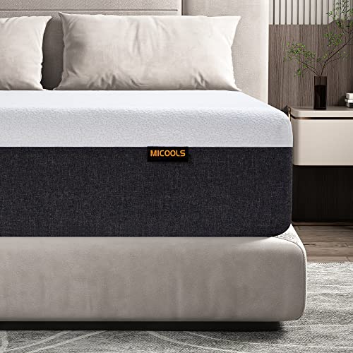 MICOOLS King Mattress,10 Inch Deluxe Comfort Memory Foam Mattress,CertiPUR-US, Multi-Layered Foam,Supporting Body Weight,Comfort and Relieve Pressure (King（80 x 76 x 10 Inch）)