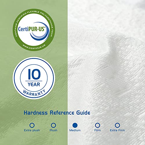 MICOOLS King Mattress,10 Inch Deluxe Comfort Memory Foam Mattress,CertiPUR-US, Multi-Layered Foam,Supporting Body Weight,Comfort and Relieve Pressure (King（80 x 76 x 10 Inch）)