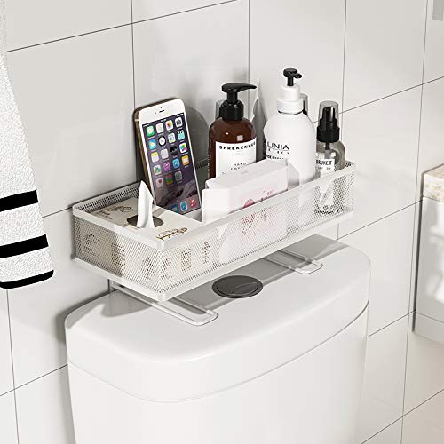 Holoxin Over The Toilet Storage Shelf for Bathroom Organization Space Saver Organizer Rack White