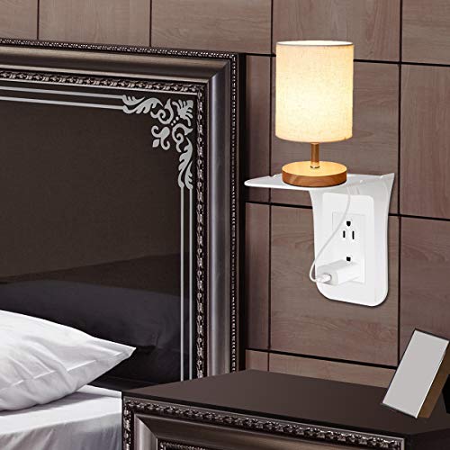 SHEN RONG Outlet Shelf,Outlet Shelves,Easy InstallHolds Up to 10 lbs - Space Saving Solution (2 Pack)