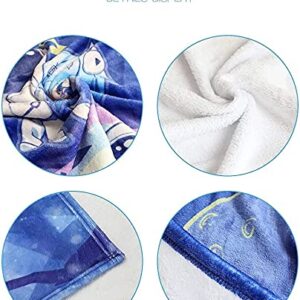Household Soft Cartoon Anime Violet Evergarden Character Printed Plush Flannel Fleece Throw Blanket Towel Blanket for Couch,80"x60"