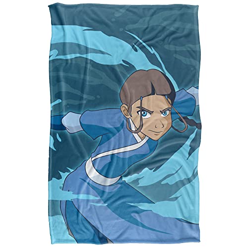 Avatar The Last Airbender Blanket, 36"x58" Avatar Katara Silky Touch Super Soft Throw Blanket