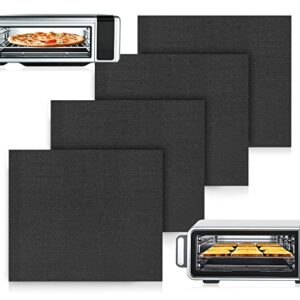 palksky air fryer oven liners 4 pcs compatible with ninja foodi sp101 sp201 sp301, non-stick air fryer toaster oven mat(14 * 12inch) reusable microwave bottom of gas & electric oven baking mat