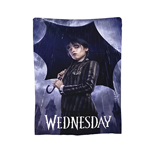 Wednesdays Movie Blanket Ultra-Soft Fleece Throw Blanket 3D Fashion Print Bed Blanket for Couch Sofa Warm Bed Throw Blanket 50"x40"