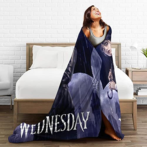 Wednesdays Movie Blanket Ultra-Soft Fleece Throw Blanket 3D Fashion Print Bed Blanket for Couch Sofa Warm Bed Throw Blanket 50"x40"