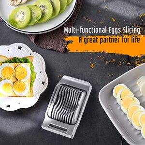 Yuzxaun Egg Slicer, Egg Slicer for Hard Boiled Eggs, Stainless Steel Wire Egg Slicer, Heavy Duty Aluminium Egg Cutter Dishwasher Safe for Egg Strawberry Soft Fruit