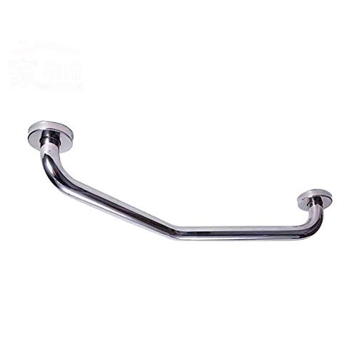 CRODY Bath Wall Attachment Handrails Grab Bar Rails Curved Stainless Steel Grab Rails,Bathtub Shower Aids Grab Bar,Safety Anti-Slip Rust Banisters, Wall Mounted Towel Rack,Support Handle for Elderly D