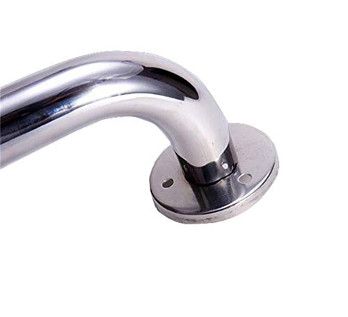 CRODY Bath Wall Attachment Handrails Grab Bar Rails Curved Stainless Steel Grab Rails,Bathtub Shower Aids Grab Bar,Safety Anti-Slip Rust Banisters, Wall Mounted Towel Rack,Support Handle for Elderly D