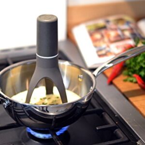 Uutensil Stirr - The Unique Automatic Pan Stirrer - Longer Nylon Legs, Grey