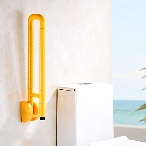 CRODY Folding Handicap Grab Bars Rails Toilet Handrails, Stainless Steel Grab Bar,Barrier-Free Bathroom U-Shaped Pole,Wall-Mounted Straight Towel Rack,Bathroom Wc Bathroom Bathtub Folding Grip