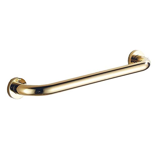 CRODY Bath Wall Attachment Handrails Grab Bar Rails Brass Shower Non-Slip Grab Bar,Wall Mounted Towel Rack Handrail, Bathtub Bathroom Safety Support Rail,Elderly Disabled Pregnant Women Polished Handl