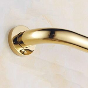 CRODY Bath Wall Attachment Handrails Grab Bar Rails Brass Shower Non-Slip Grab Bar,Wall Mounted Towel Rack Handrail, Bathtub Bathroom Safety Support Rail,Elderly Disabled Pregnant Women Polished Handl