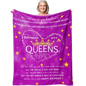 rfhbp may birthday gifts for women throw blanket - perfect for mother's day, valentine's day, and birthdays - 50x60 inches