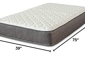 Nutan 9-Inch Pocketed Coil Rolled Medium Plush Mattress with Cover, Twin Size