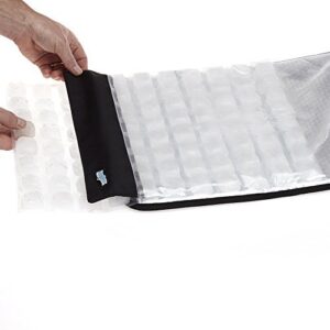 FlexiFreeze Party Mat Chiller - Food Cooling Buffet Cooler for Cold Serving Black (19" x 15")