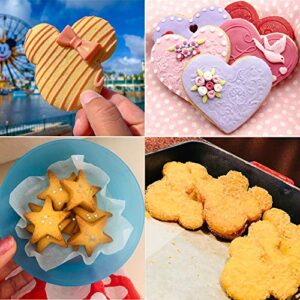 Cookie Cutter for Kids,Mouse Unicorn Dinosaur Heart Star Shapes Stainless Steel Cookie Cutters Mold for Cakes,Biscuits and Sandwiches