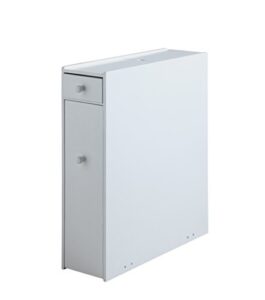 proman products bathroom floor cabinet wood in pure white (model: zlmn46001)