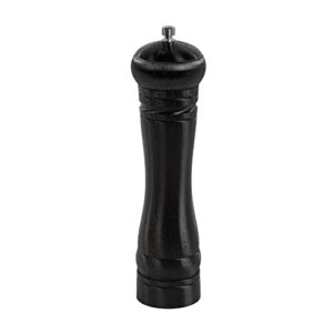 pepper grinder salt pepper mill - wooden refillable pepper mill grinder durable salt and pepper grinder with adjustable coarseness easy to use for cooking serving and bbq 8inch