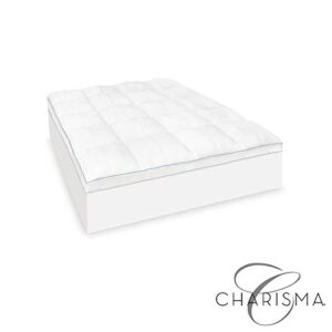Charisma Luxury - Colchón de espuma viscoelástica de 3,5 pulgadas y fibra de gel, color blanco