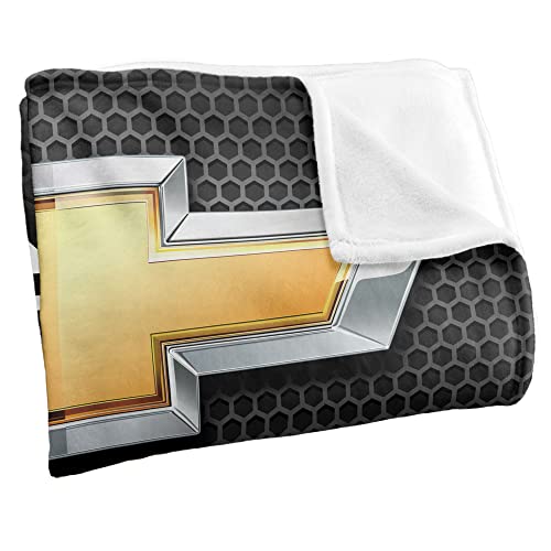 Chevy Blanket, 50"x60" Chrome Bowtie Silky Touch Super Soft Throw Blanket