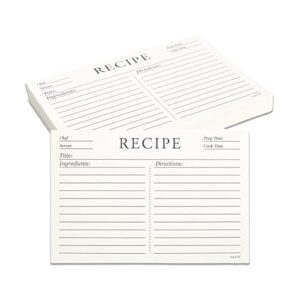 4x6 recipe cards double sided, 50 count recipe cards 4x6 inches double sided, thick cardstock 4x6 recipe card for bridal shower fits in recipe box, card binder gifts for wedding housewarming gifts
